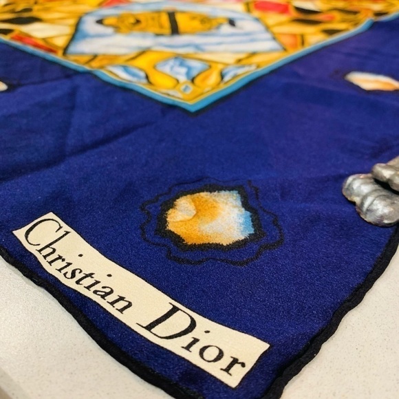 CHRISTIAN DIOR Silk Scarf Wrap - Picture 9 of 12